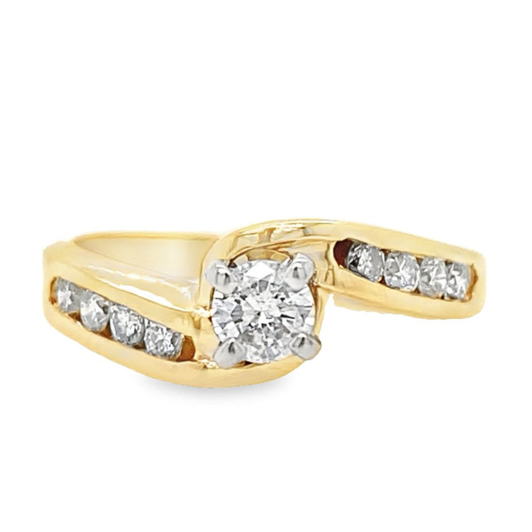 Twist Diamond Wedding Set
