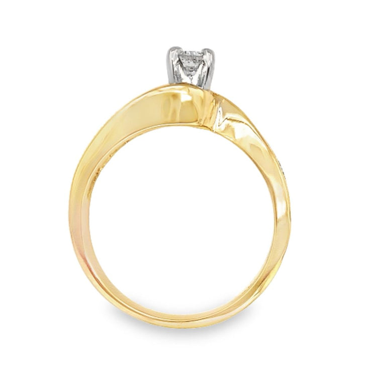 Twist Diamond Wedding Set