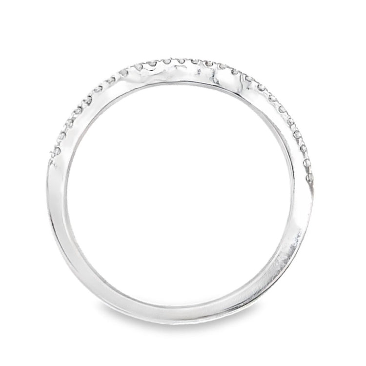 Dainty Curved Diamond Band by Simon G