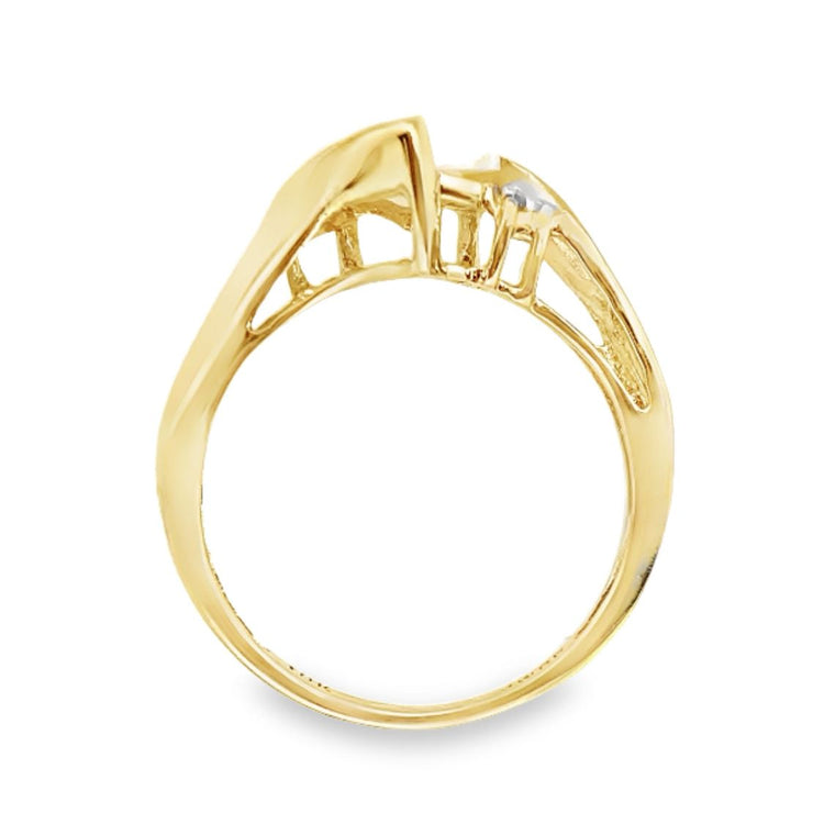 Heart Opal & Diamond Ring