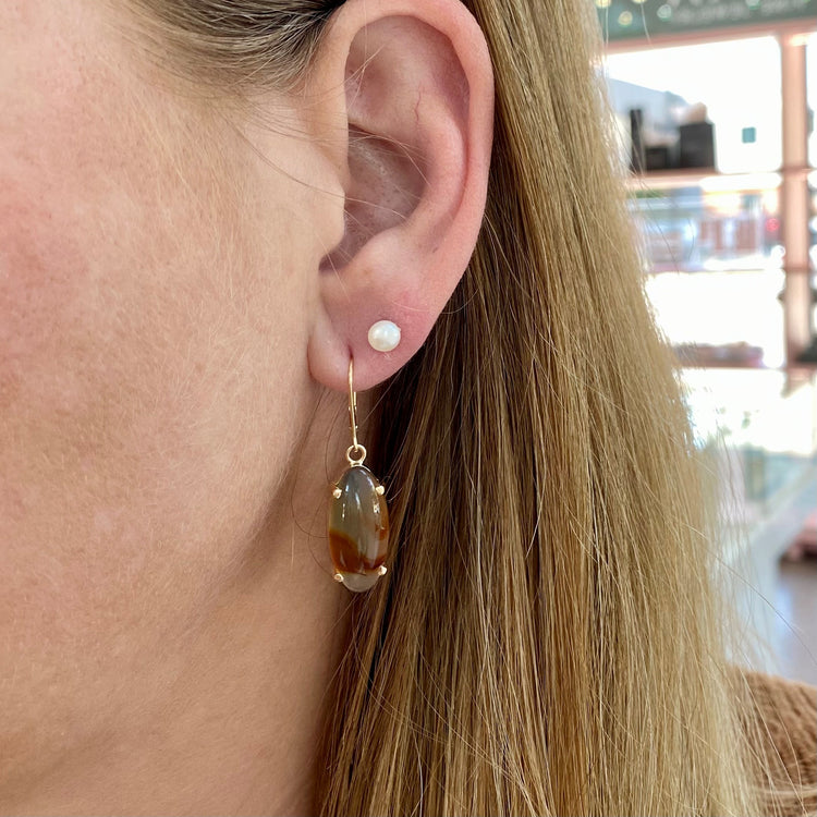 Quartz Drop Earrings