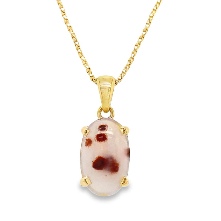 Oval Spotted Quartz Necklace