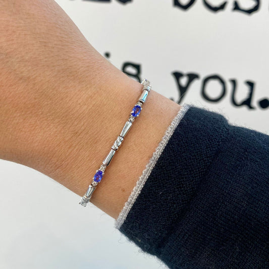 Tanzanite & Diamond Bracelet