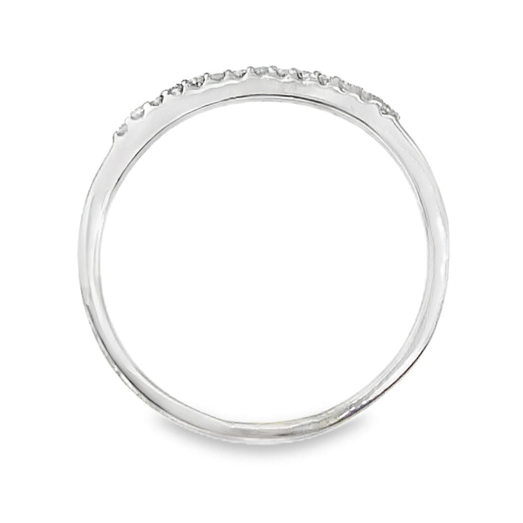 Very Dainty Curved Diamond Band