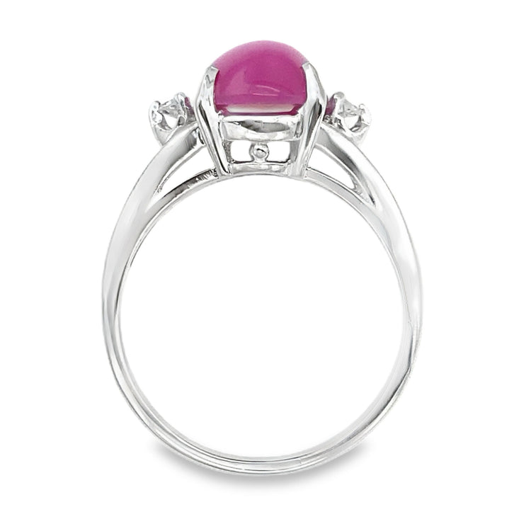 Star Ruby & Diamond Ring