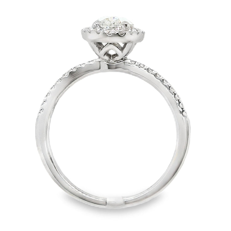 Oval Halo Diamond Ring