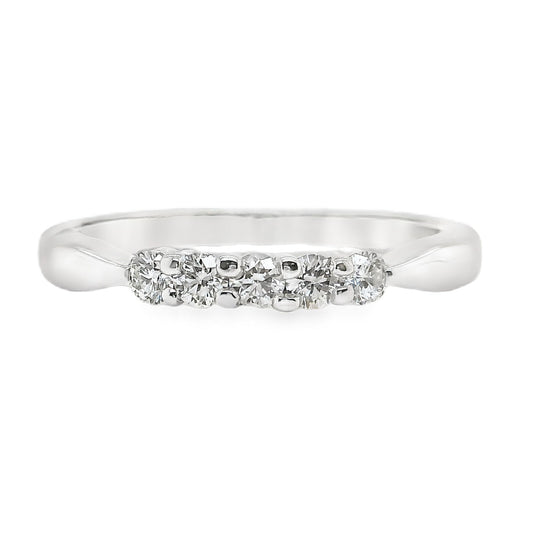 5 Stone Diamond Band by Hearts on Fire