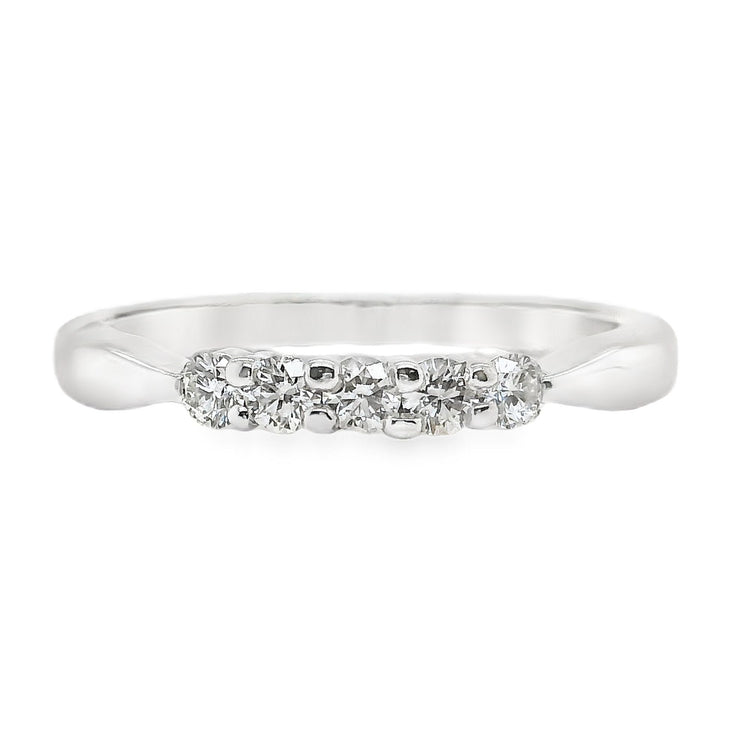 5 Stone Diamond Band by Hearts on Fire