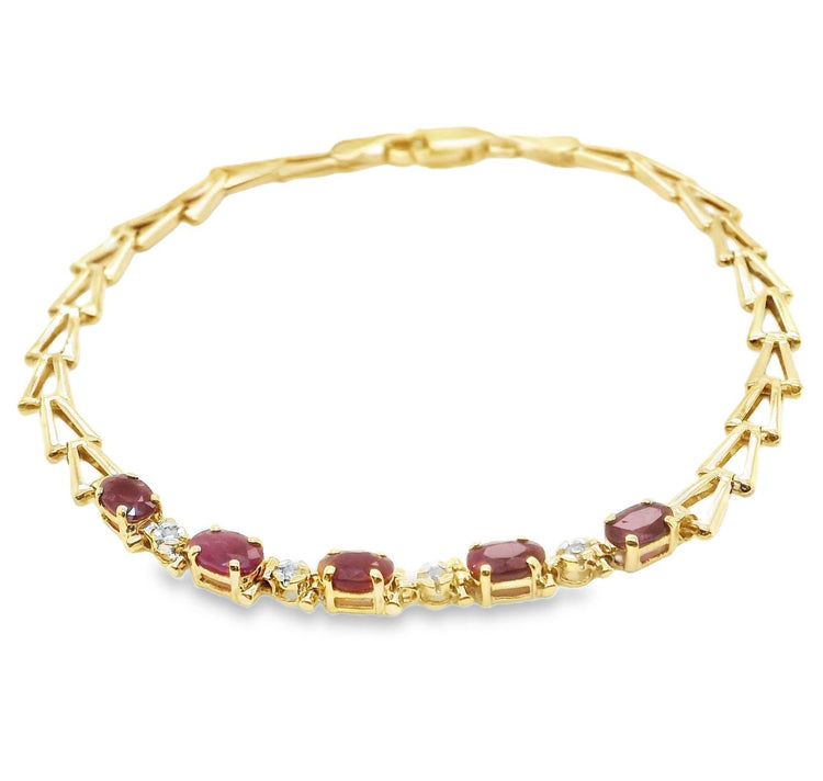Ruby & Diamond Bracelet