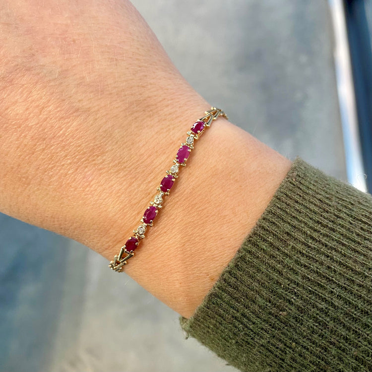 Ruby & Diamond Bracelet
