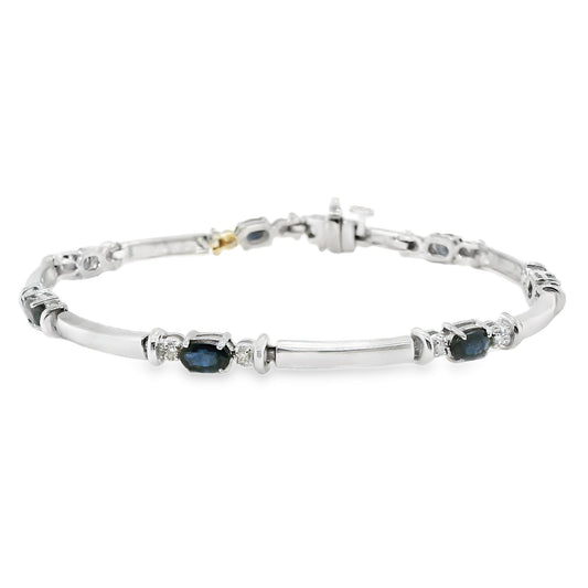 Sapphire & Diamond Bracelet