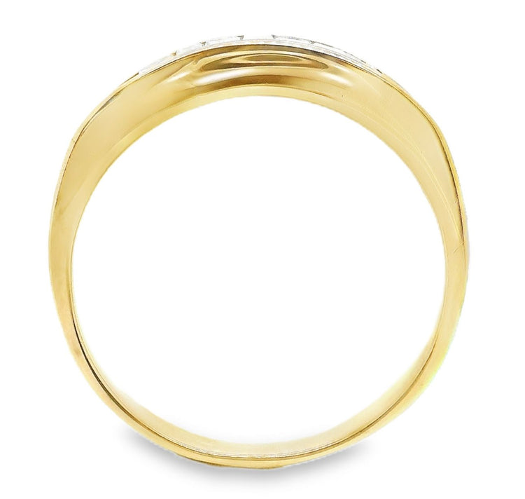 1.00TCW Princess & Baguette Cut Diamond Ring