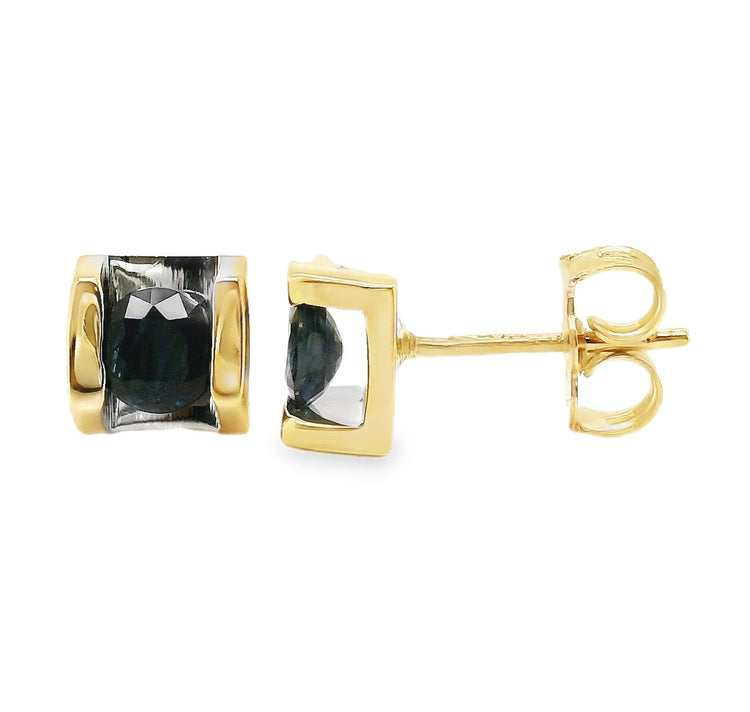 Channel Set Sapphire Studs