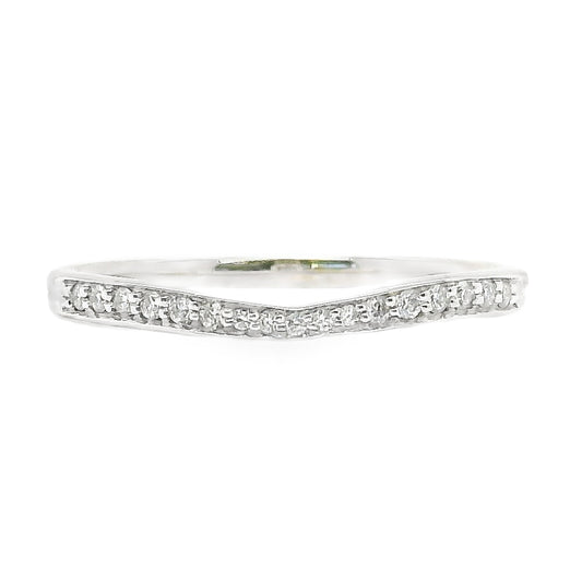 Subtle Curve Diamond Band
