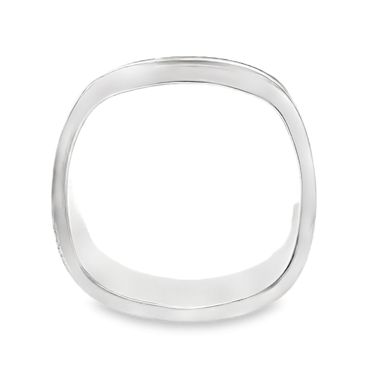 Quad Diamond Wide Textured Ring