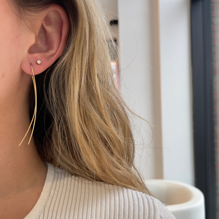 2.5 Inch Threader Earrings