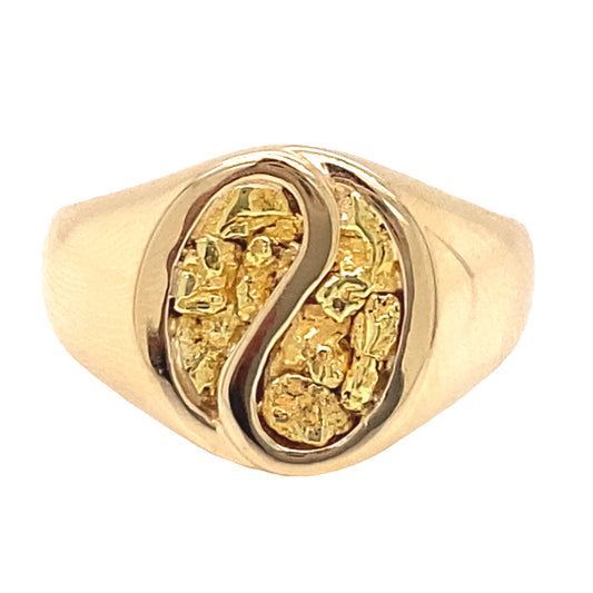 Oval Top Nugget Ring