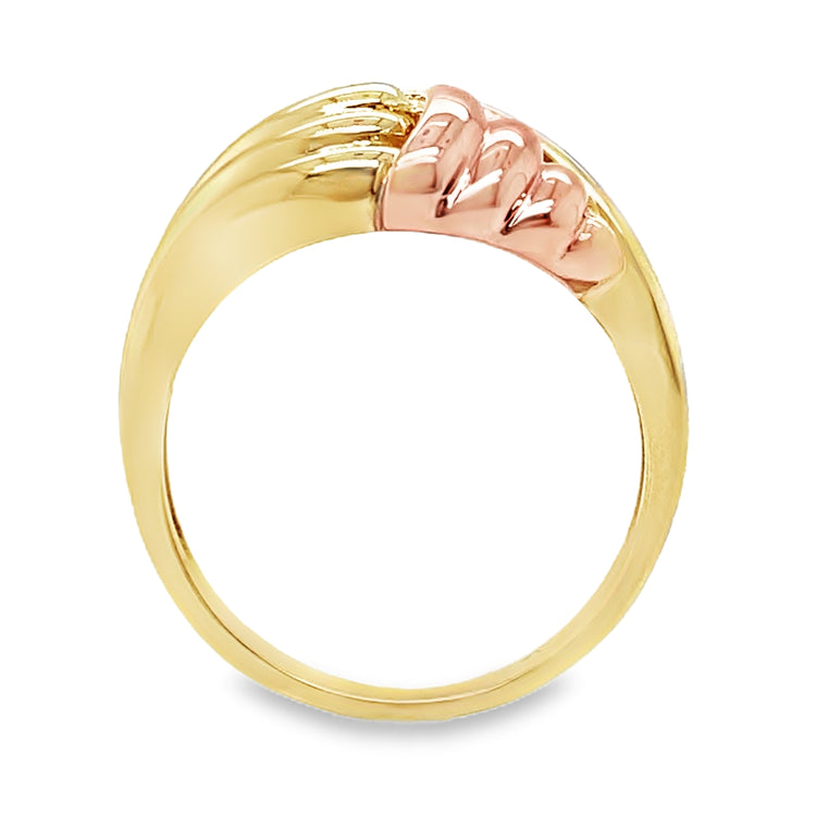 Yellow & Rose Gold Knot Ring