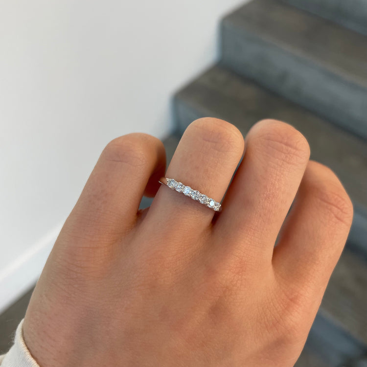 7 Stone Diamond Band