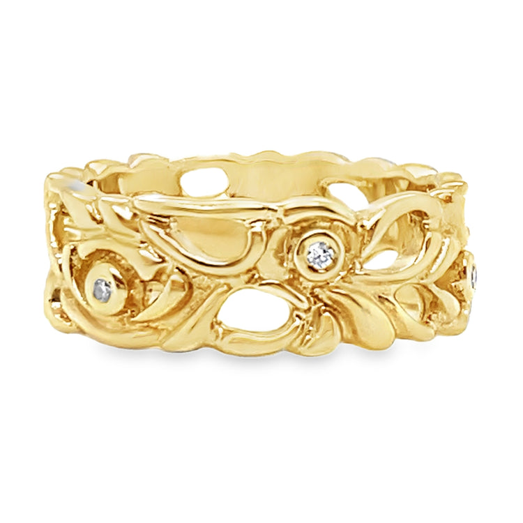Eternity Diamond Filigree Wide Band by Pandora