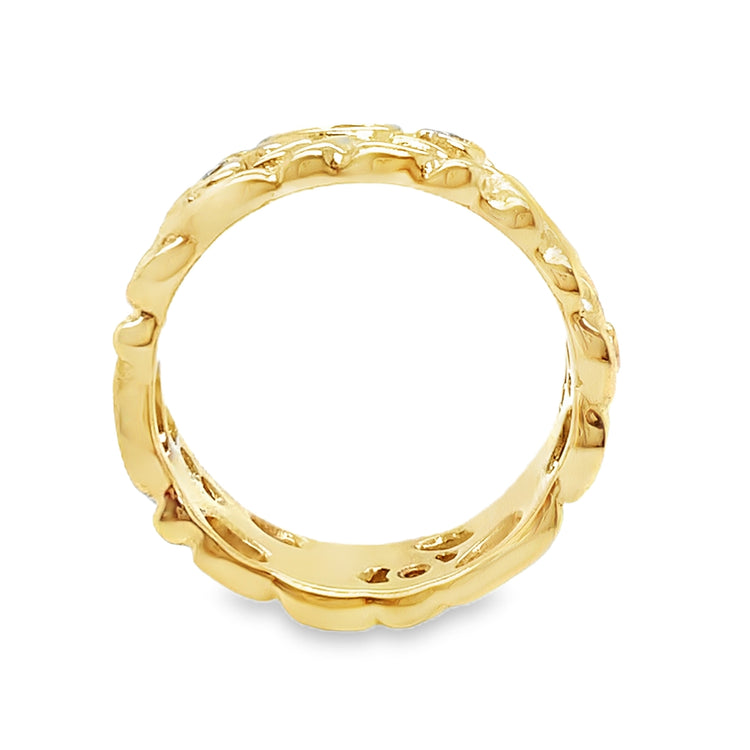 Eternity Diamond Filigree Wide Band by Pandora