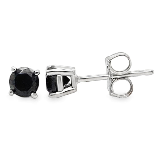 .40TCW Black Diamond Studs