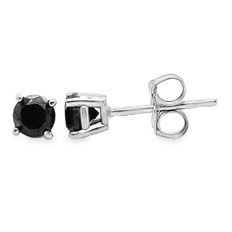 .40TCW Black Diamond Studs