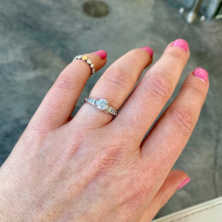 Heart Accent Classic Diamond Ring
