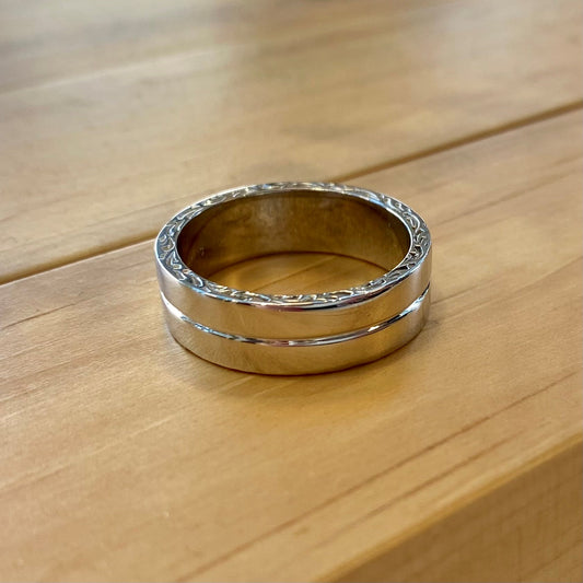 Carved Scroll Edge Band