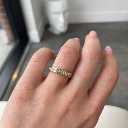 1.00TCW Princess Cut Eternity Diamond Band