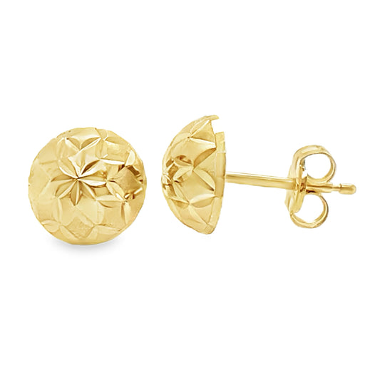 8mm Diamond Cut Dome Studs