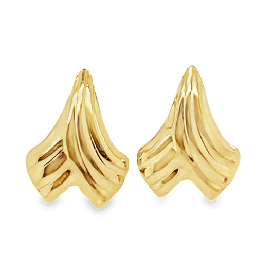 Hollow Back Swoop Earrings