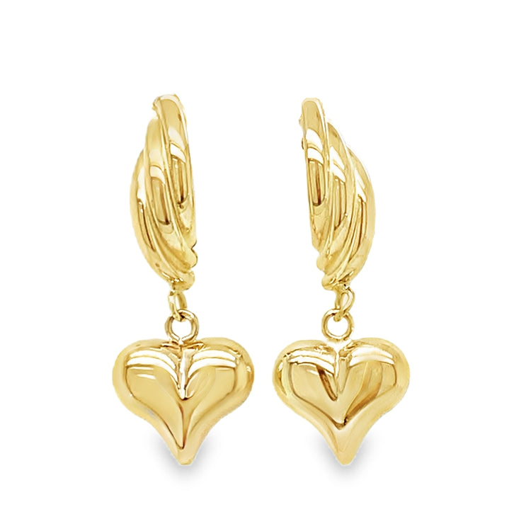 Heart Drop Earrings