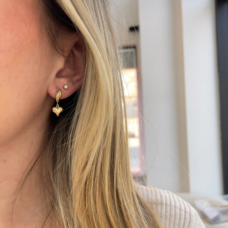 Heart Drop Earrings