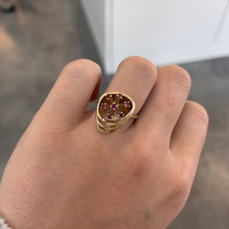 Ruby Starburst Ring