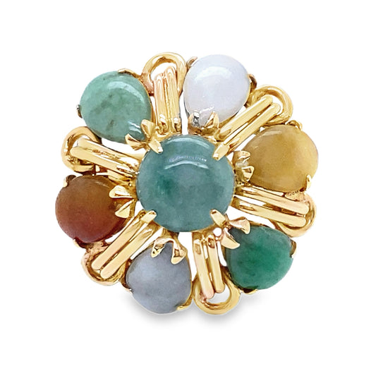 Multi Colored Quartz Ring