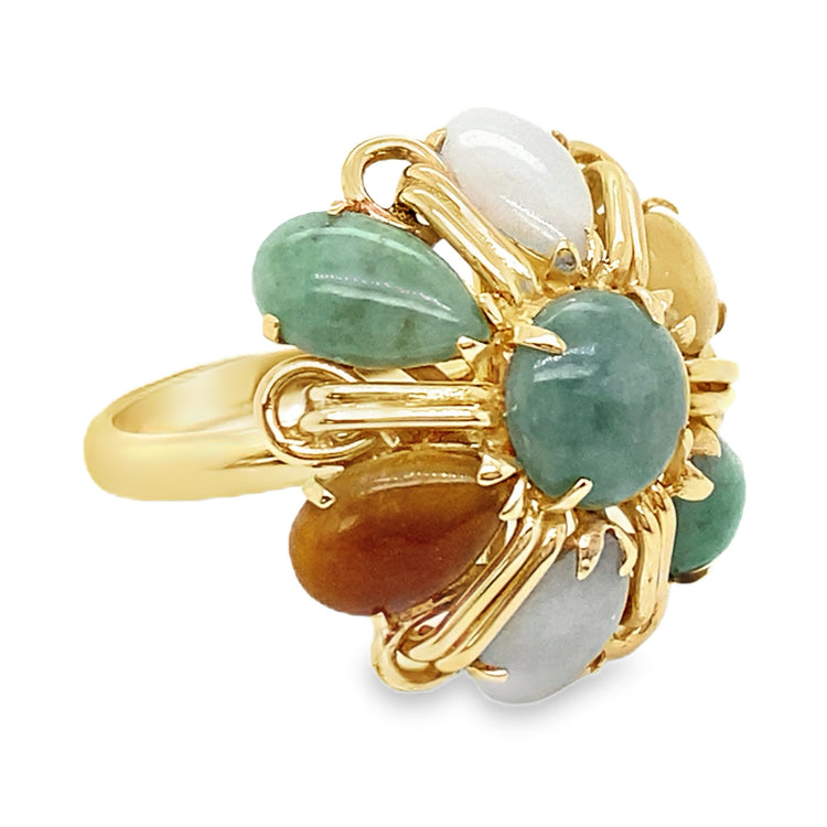 Multi Colored Quartz Ring