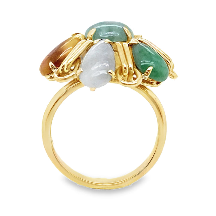 Multi Colored Quartz Ring