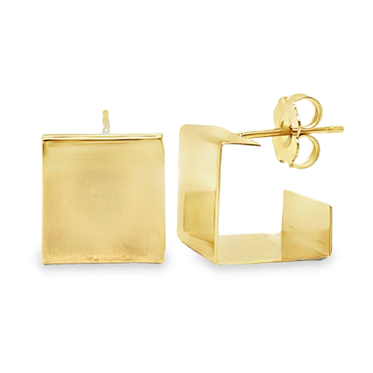 10mm Square Hoop Earrings