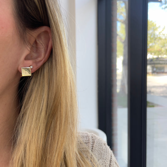 10mm Square Hoop Earrings