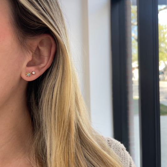 Sky Blue Topaz Studs