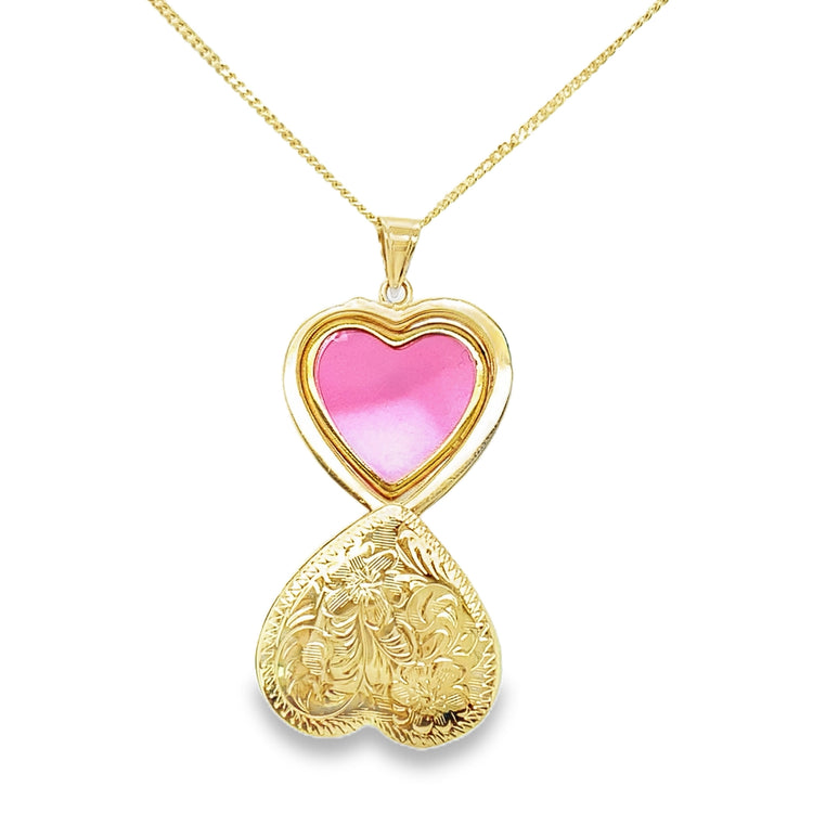 Engraved Heart Locket