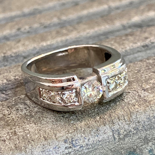 Square Top Diamond Ring