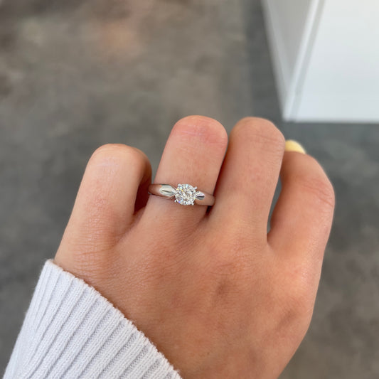 Classic Tapered Diamond Solitaire Ring