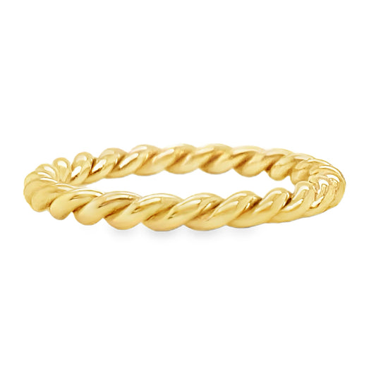 Gold Twist Eternity Band