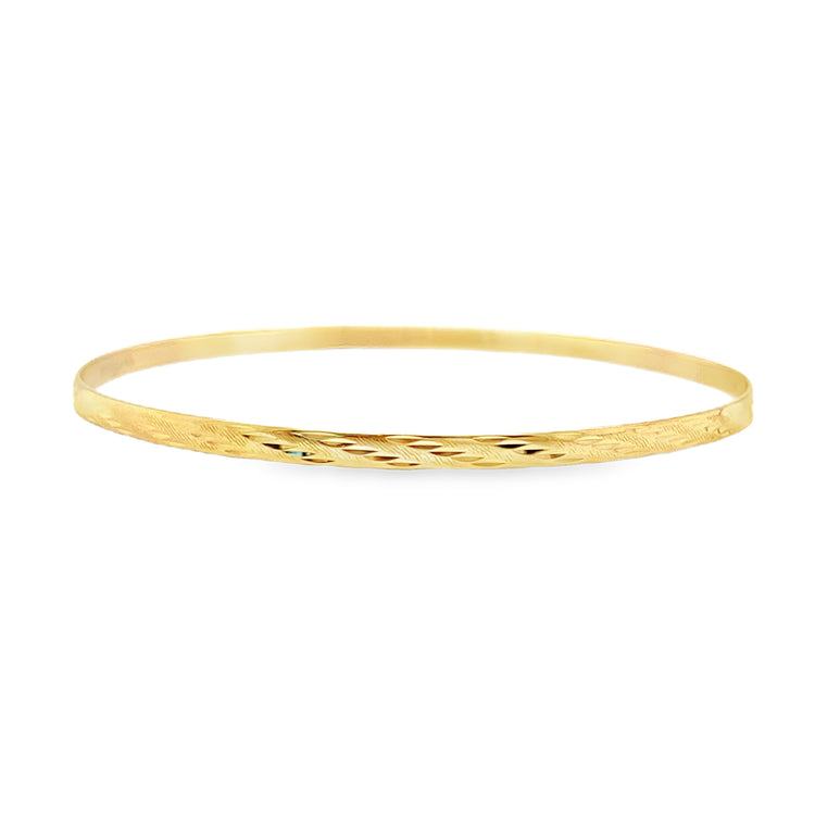 3mm Diamond Cut Bangle