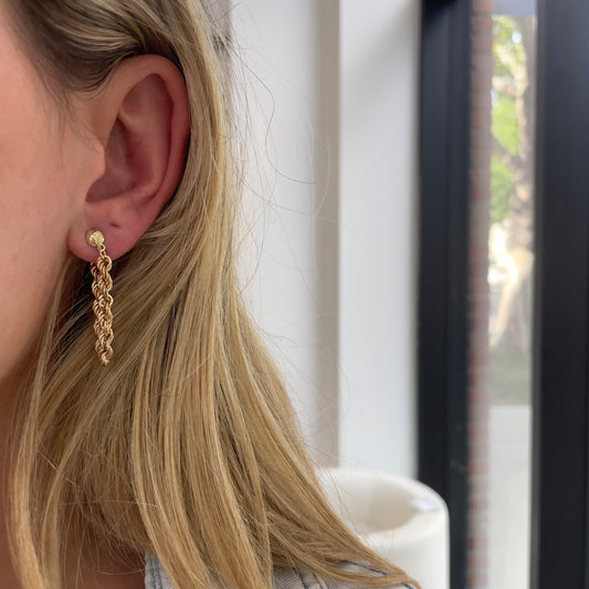 Rope Chain Dangle Earrings