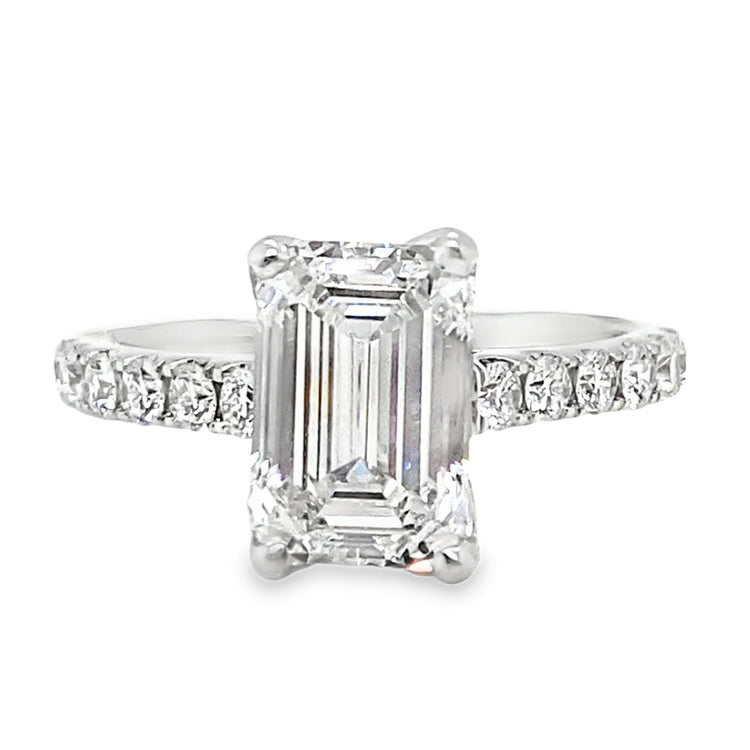 3.50TCW Lab Grown Emerald Diamond Ring