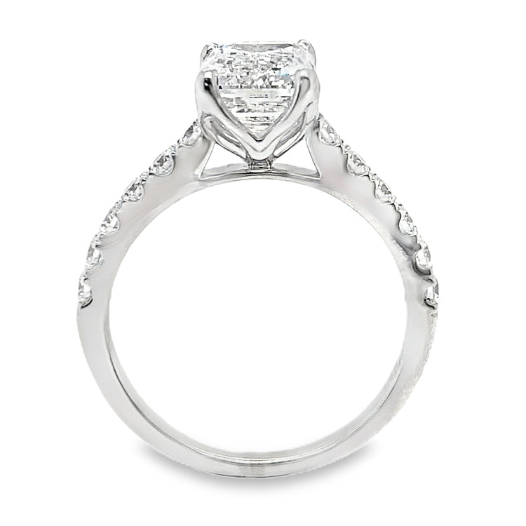 3.50TCW Lab Grown Emerald Diamond Ring