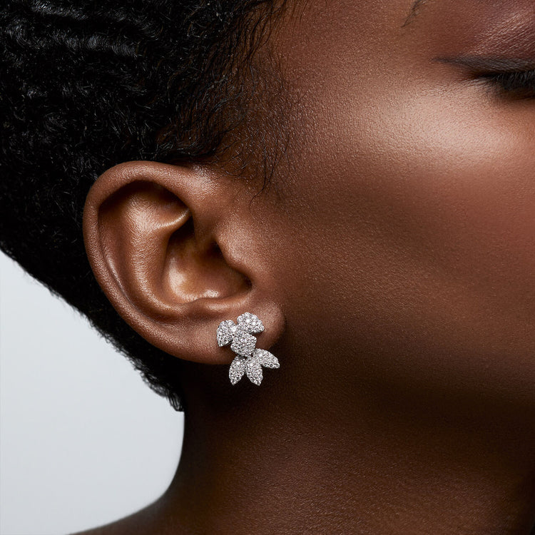 Diamond Snowstorm Earrings by Birks